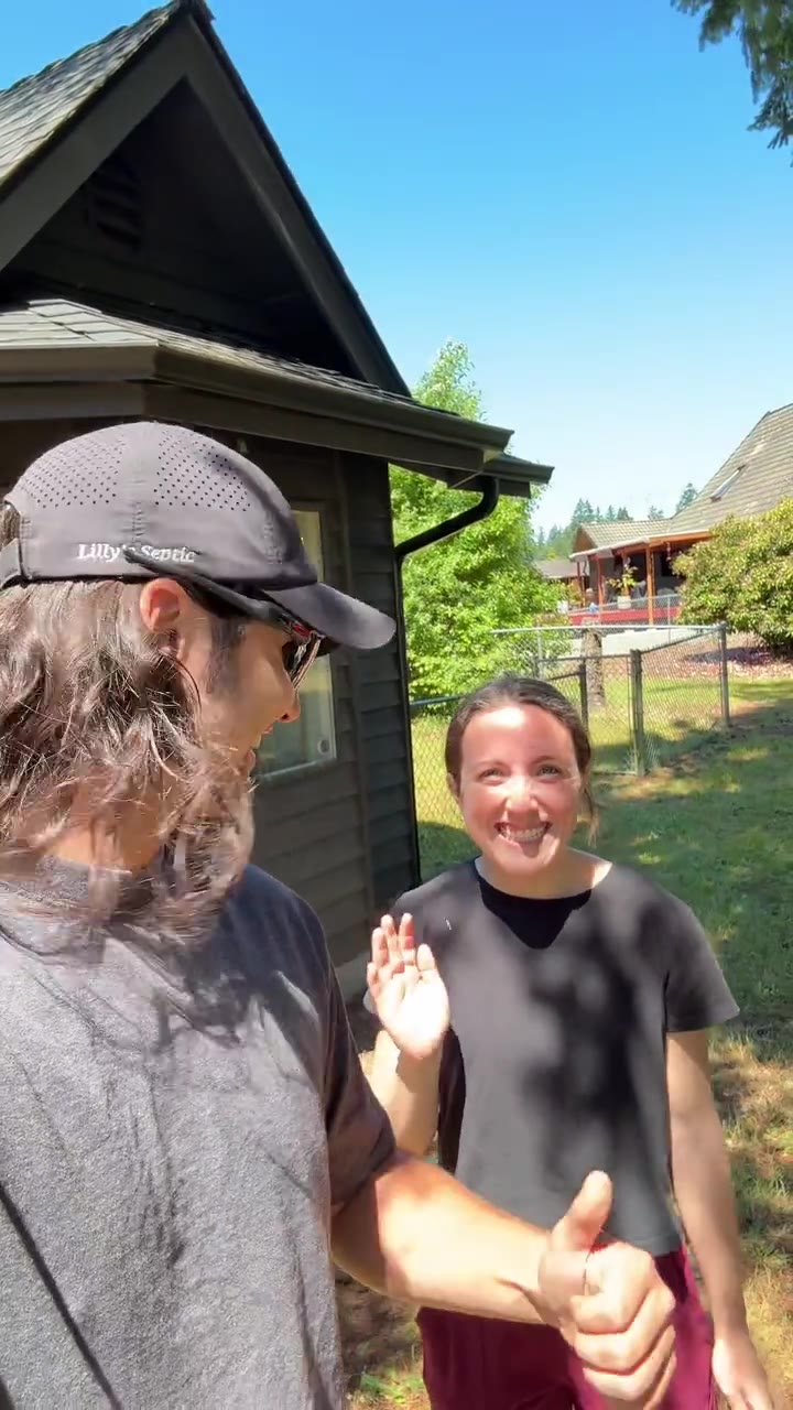 Homeowner sharing her septic repair experience